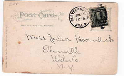 Hough Ave Congregational Church Cleveland Ohio 1900's Undivided Back Postcard - TulipStuff