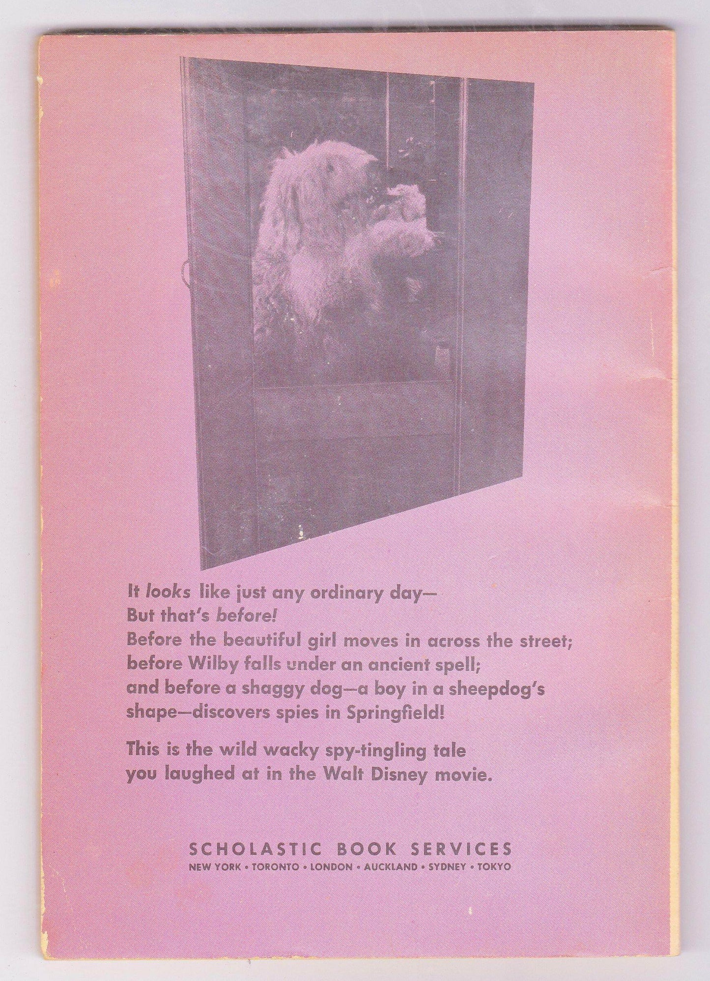 The Shaggy Dog Adapted By Elizabeth L Griffen From The Walt Disney Movie 1974 Paperback - TulipStuff