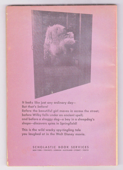 The Shaggy Dog Adapted By Elizabeth L Griffen From The Walt Disney Movie 1974 Paperback - TulipStuff