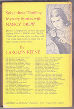 Load image into Gallery viewer, Nancy Drew Mystery Stories 50 The Double Jinx Mystery Carolyn Keen 1973 Edition Grosset and Dunlap - TulipStuff
