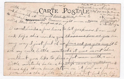 Saint-Nazaire Le Bassin au claire de lune 1910's Harbor Ships French Antique Postcard - TulipStuff