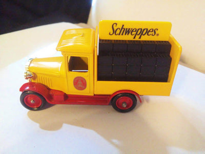 Lledo Models of Days Done DG26 Schweppes 1934 Chevrolet Bottle Delivery Truck Made in England 1987 - TulipStuff