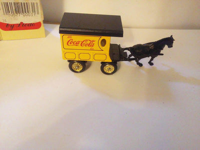 Lledo Days Gone DG3 Coca Cola Horse Drawn Delivery Van Diecast Metal Made in England 1984 - TulipStuff