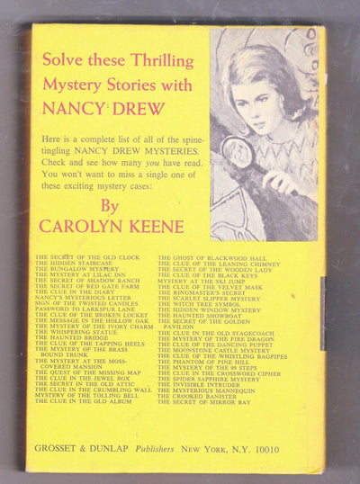 The Mystery Of The 99 Steps Nancy Drew Mystery Stories Carolyn Keene Hardcover Book 1966 - TulipStuff
