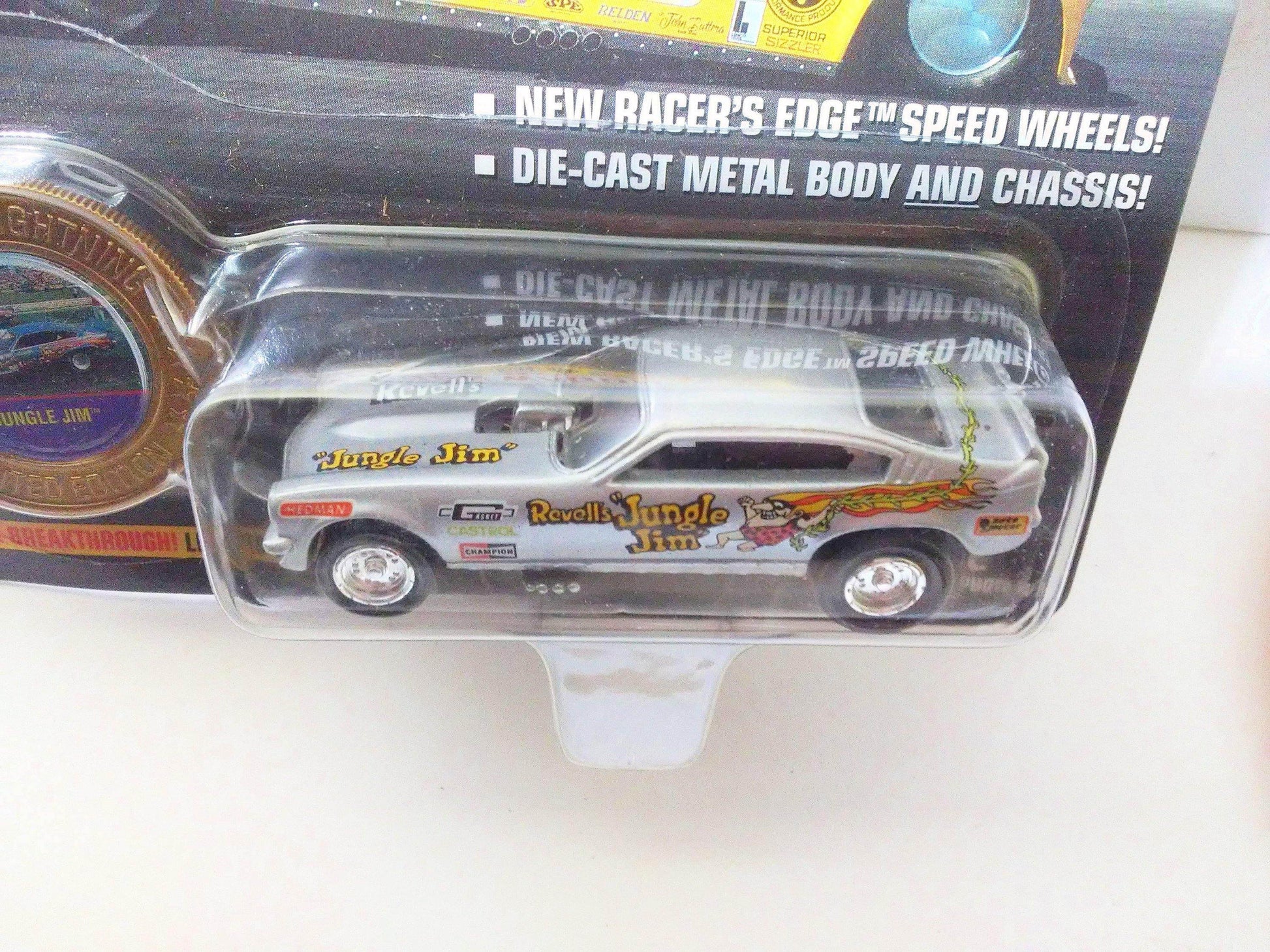Johnny Lightning Dragsters USA Revell's Jungle Jim Liberman '71 Vega Funny Car Limited Edition Diecast Metal 1996 - TulipStuff