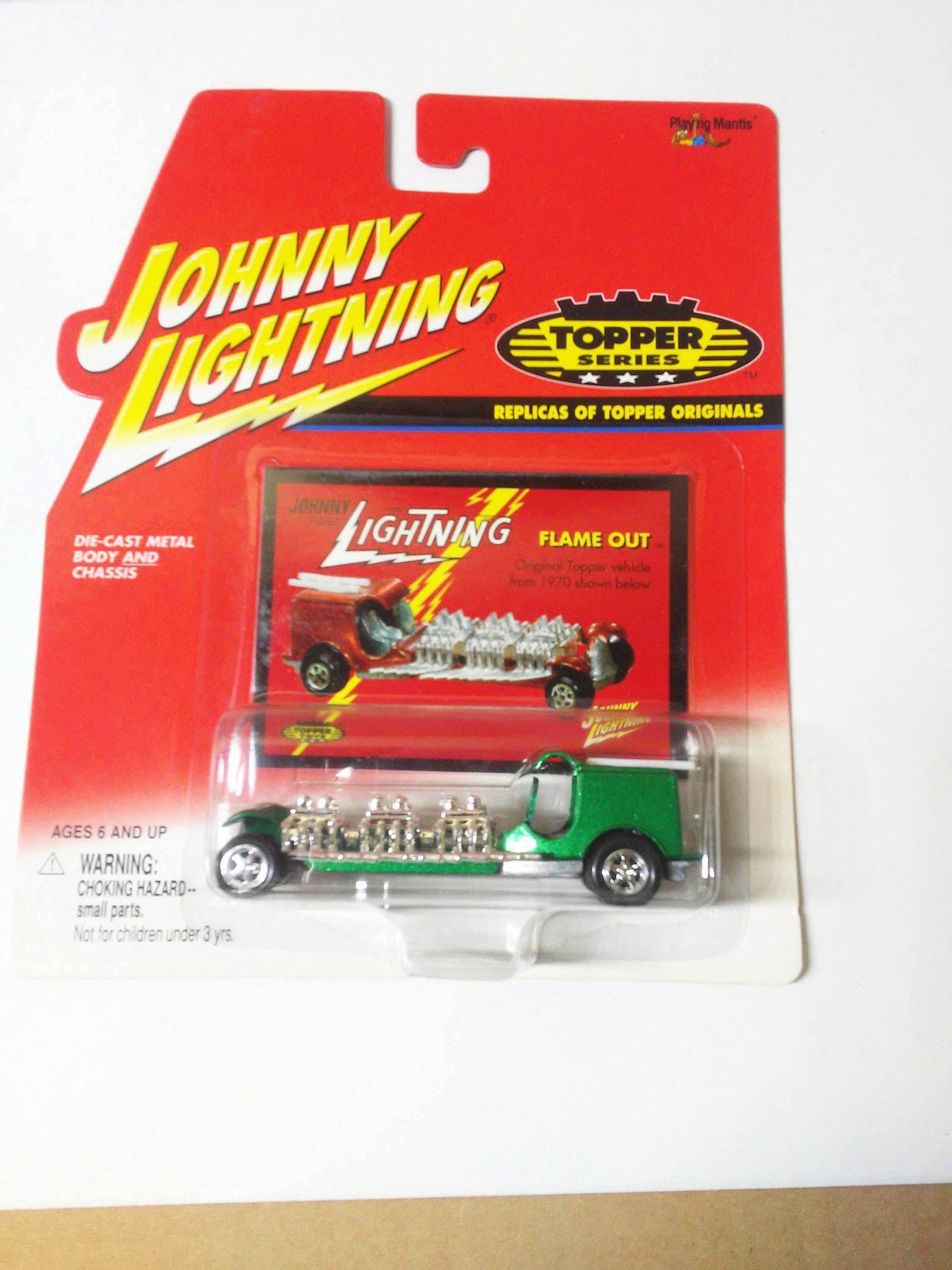 Johnny Lightning Topper Series Flame Out Fire Engine Diecast Metal Toy 2000 - TulipStuff