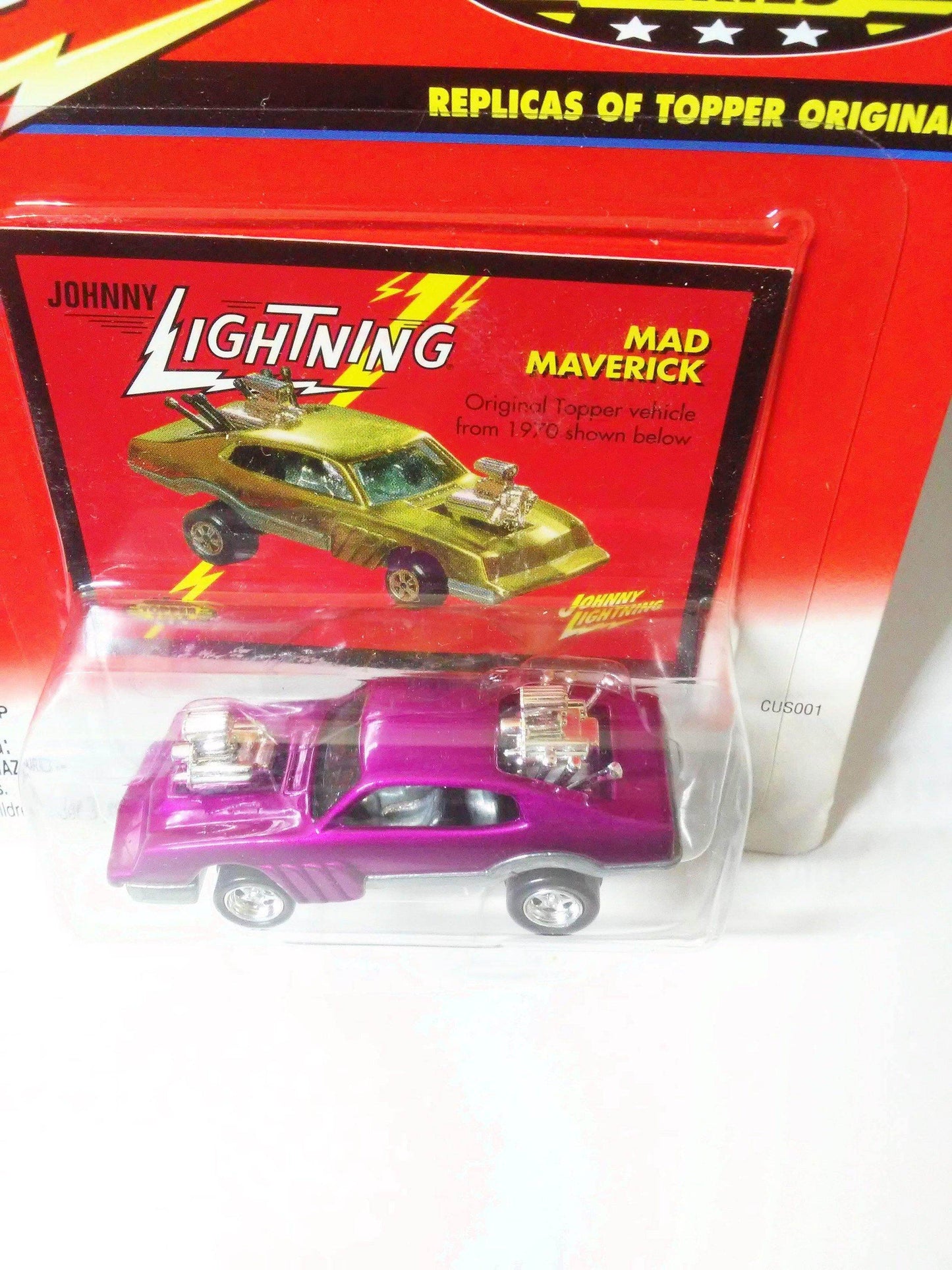 Johnny Lightning Topper Series Mad Maverick Diecast Metal Vintage Car 2000 - TulipStuff