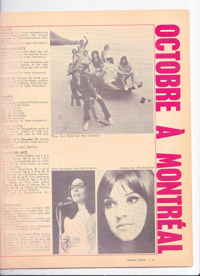 Current Events Octobre A Montreal Magazine October 1970 The Laurentien Hotel - TulipStuff
