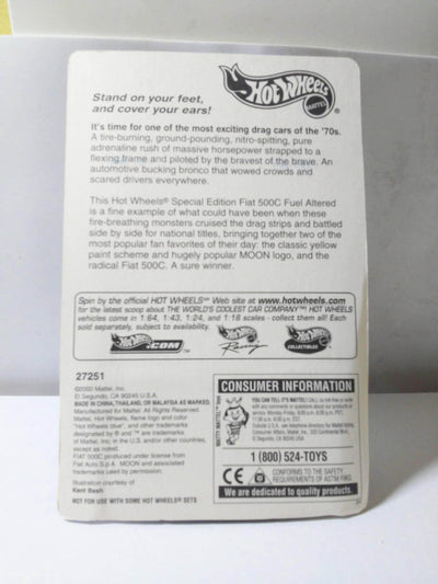 Hot Wheels 27251 Mooneyes Fiat 500C Limited Edition Full Grid Racing Series 2000 - TulipStuff