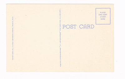 Penobscot Building Detroit Michigan 1940's Linen Postcard - TulipStuff