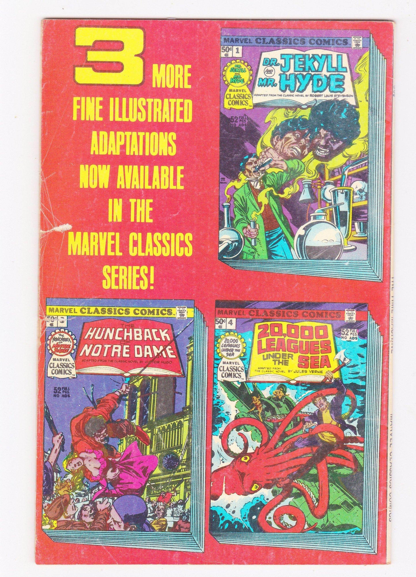 Marvel Classics Comics 2 The Time Machine HG Wells Stan Lee 1976 - TulipStuff