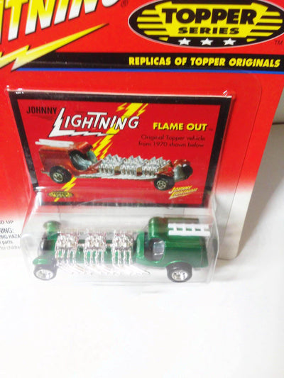 Johnny Lightning Topper Series Flame Out Fire Engine Diecast Metal Toy 2000 - TulipStuff