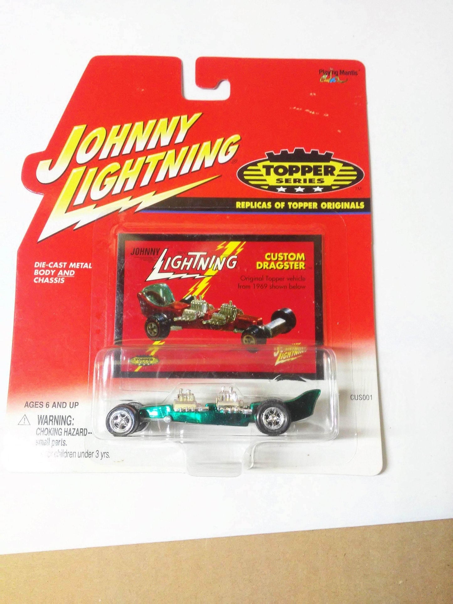 Johnny Lightning Topper Series Custom Dragster Diecast Metal Racing Car 2000 - TulipStuff