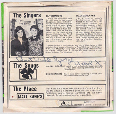 Butch Moore And Maeve Mulvany Drunken Nights / Golden Jubilee 45RPM Live 1970 Irish Music - TulipStuff