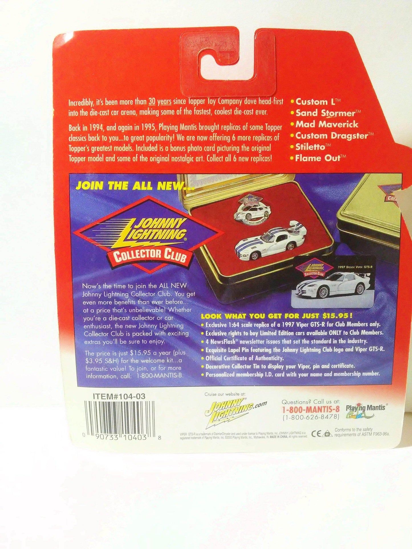 Johnny Lightning Topper Series Sand Stormer Purple Diecast Metal Dune Buggy 2000 - TulipStuff
