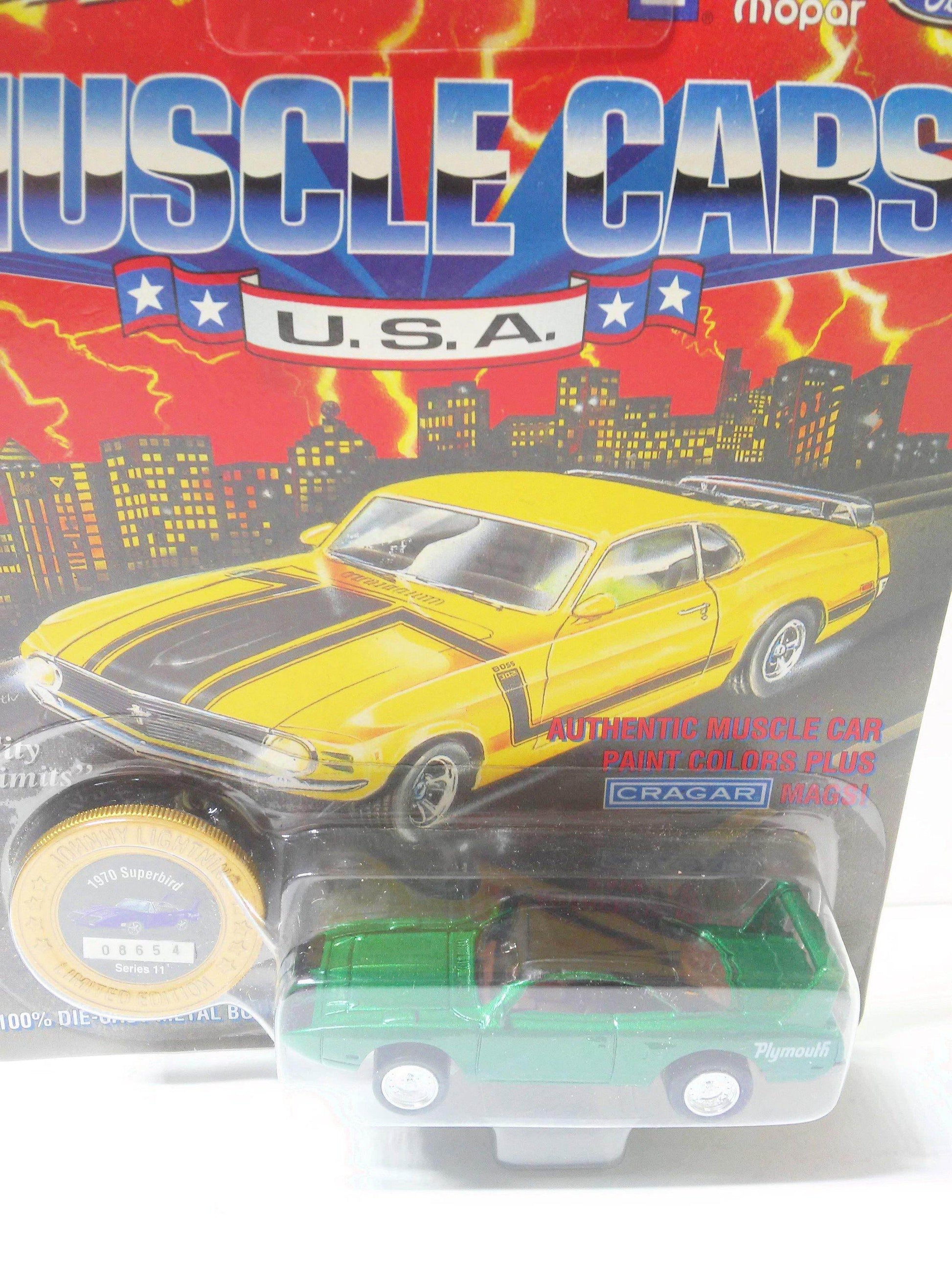 Johnny Lightning Muscle Cars USA 1970 Plymouth Superbird Limited Edition Vintage Diecast Car - TulipStuff