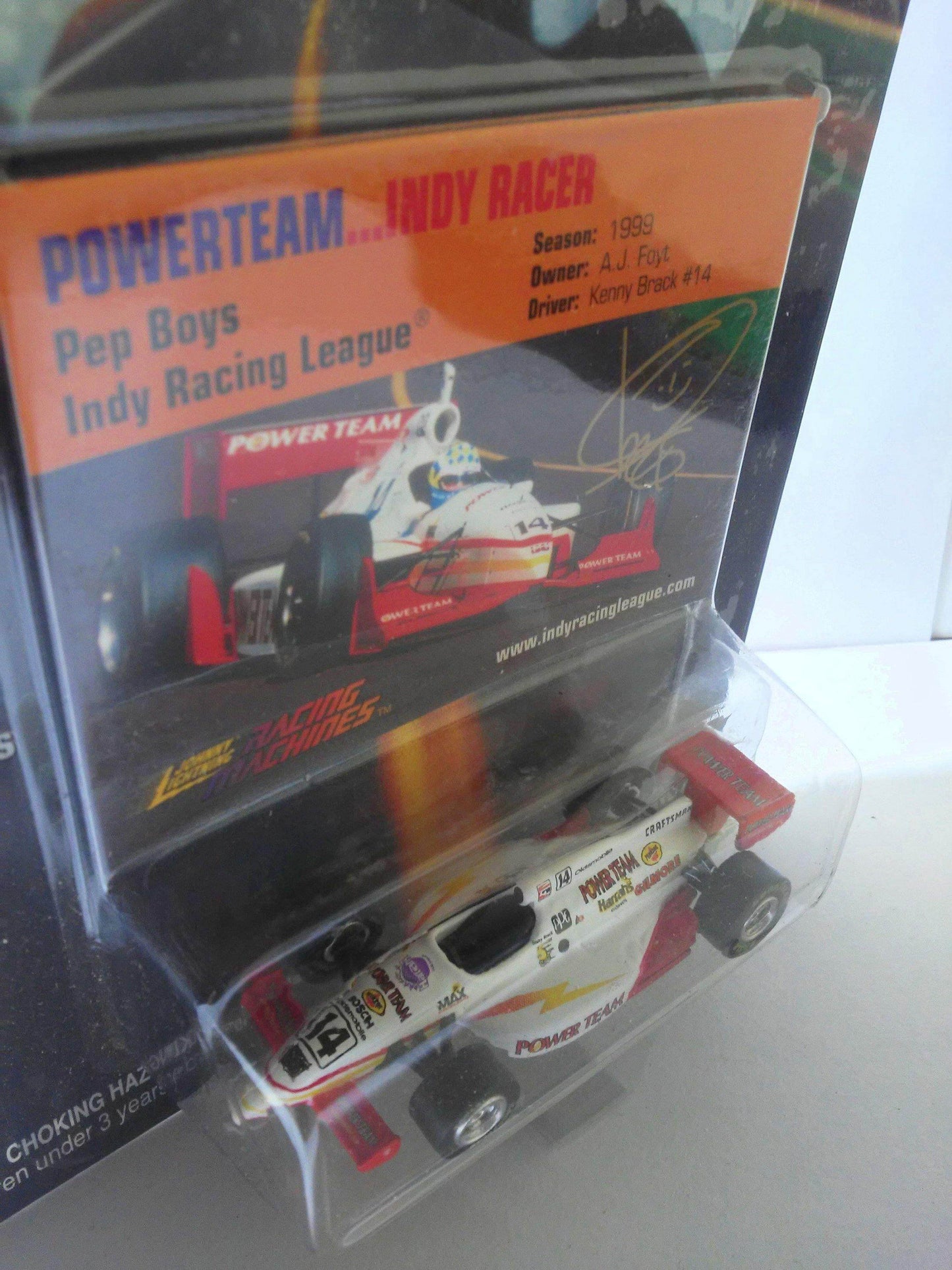 Johnny Lightning Racing Machines Power Team Indy Racer  1999 Indianapolis 500 Winner Diecast Racing Car - TulipStuff