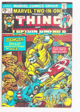 Load image into Gallery viewer, Marvel Two-In-One 4 The Thing and Captain America July 1974 Marvel Comics - TulipStuff