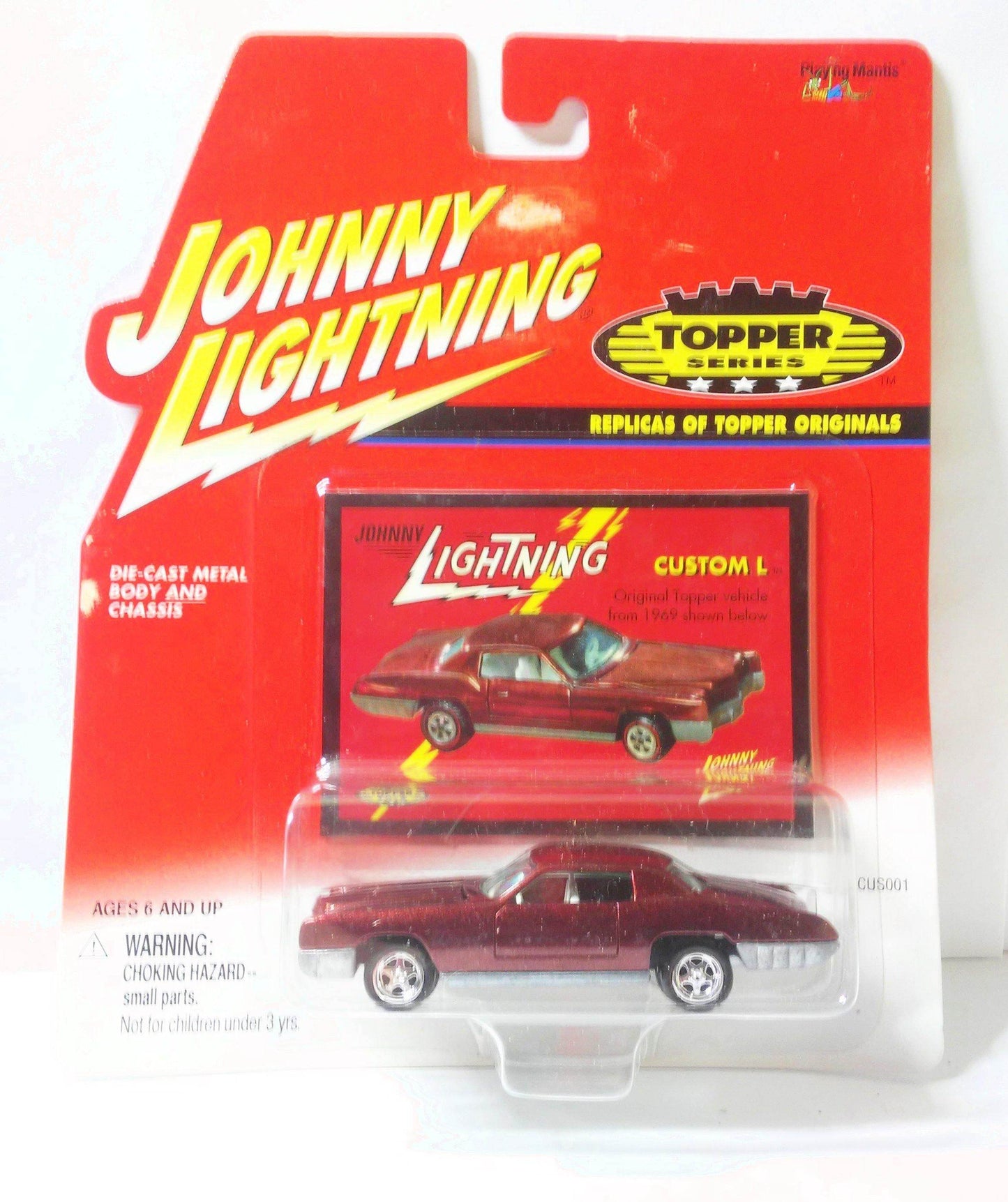 Johnny Lightning Topper Series Custom L  Die-Cast Metal Cadillac Eldorado 2000 - TulipStuff