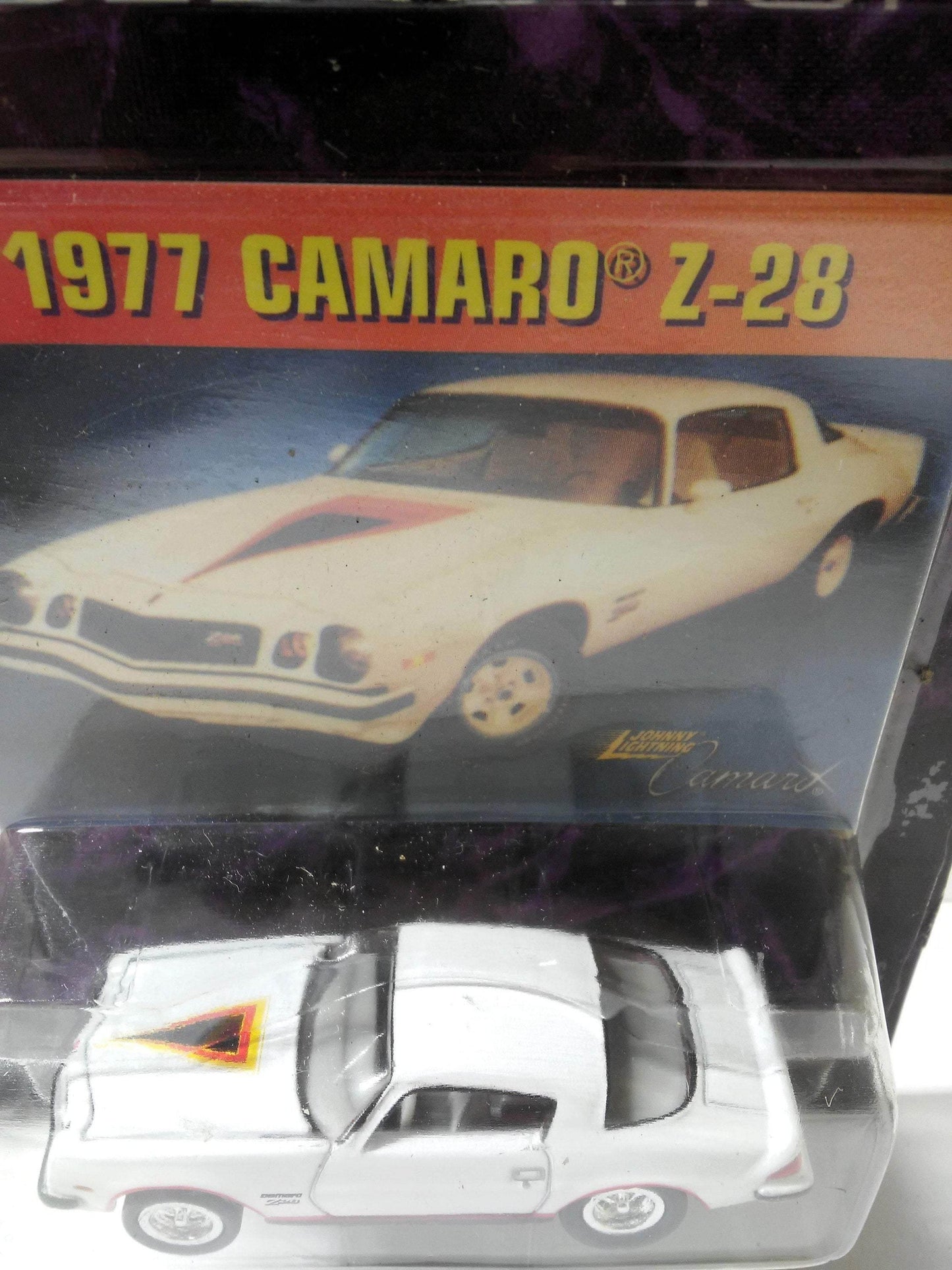 Johnny Lightning Camaro Collection 1977 Camaro Z-28 Limited Edition Diecast Sports Car - TulipStuff