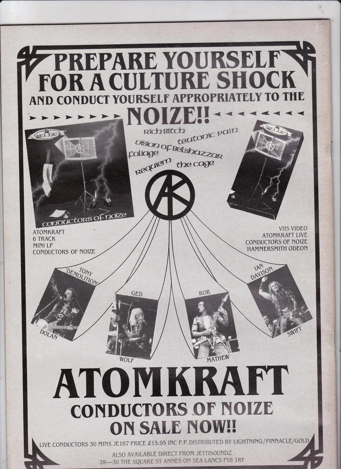 Metal Forces #25 Heavy Metal Magazine 1987 M.O.D. Exodus White Lion Nuclear Assault - TulipStuff