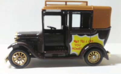Lledo Promotional 1933 Austin Taxi Crinkley Bottom Collection Noel's House Party Made In England - TulipStuff