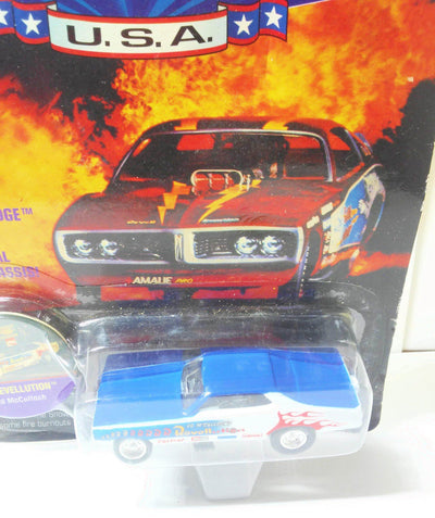 Johnny Lightning Dragsters USA Ed McCulloch '71 Revellution Dodge Demon NHRA Funny Car 1995 - TulipStuff