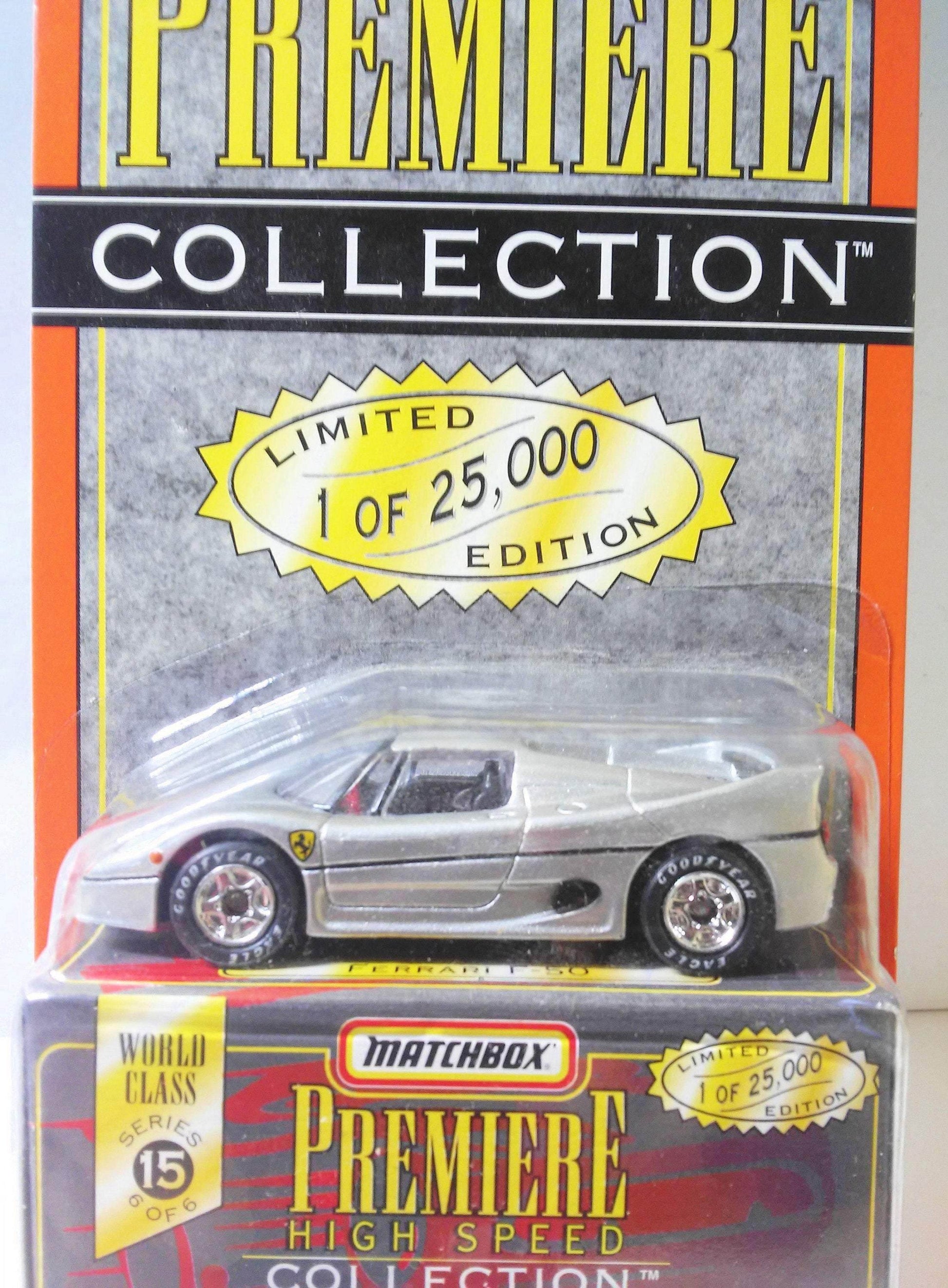 Matchbox Premiere Collection Ferrari F-50 Die-cast Sports Car Limited Edition 1997 - TulipStuff