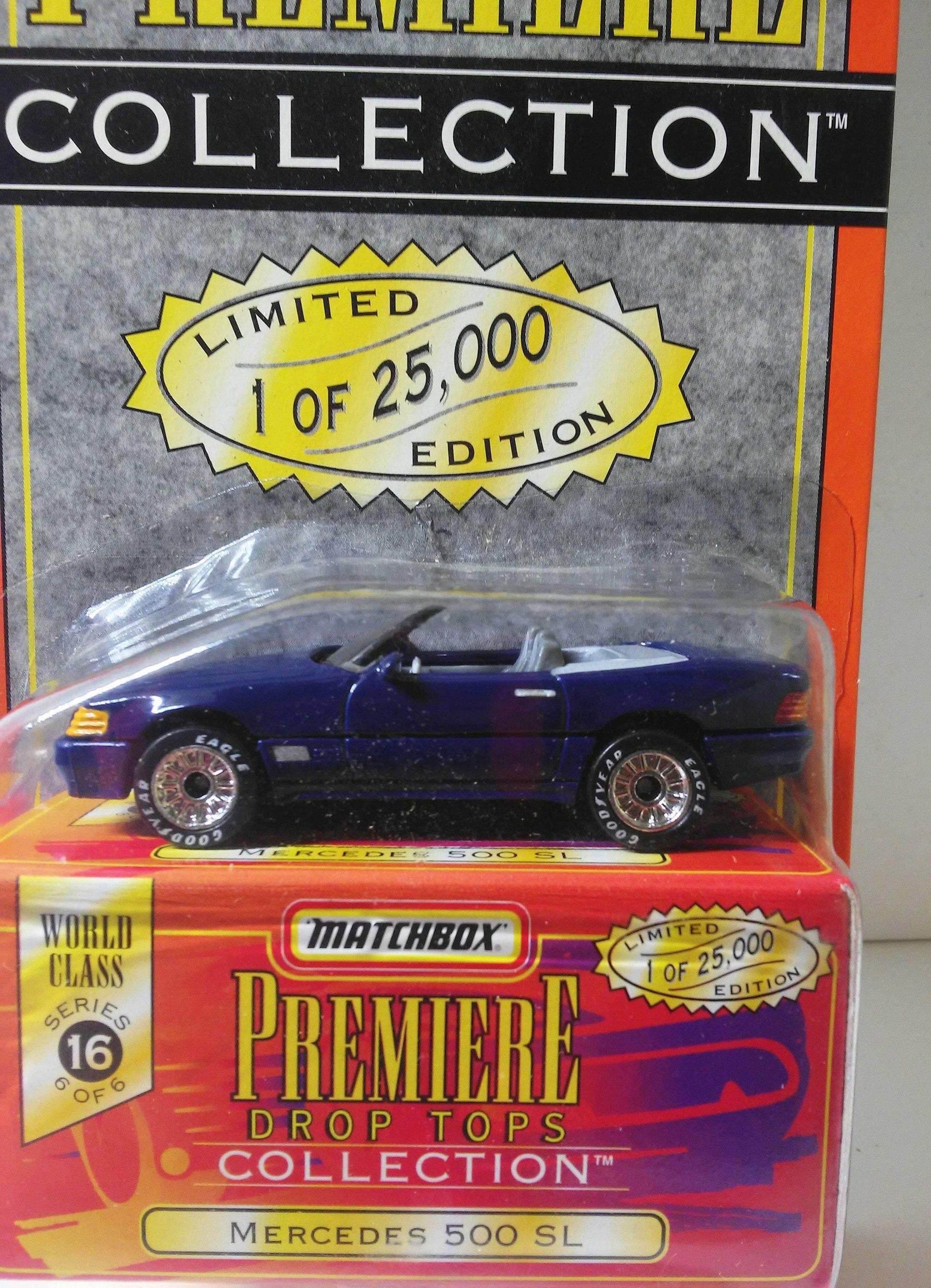 Matchbox Premiere Collection Mercedes 500 SL Convertible Die-cast Luxury Car Limited Edition 1997 - TulipStuff