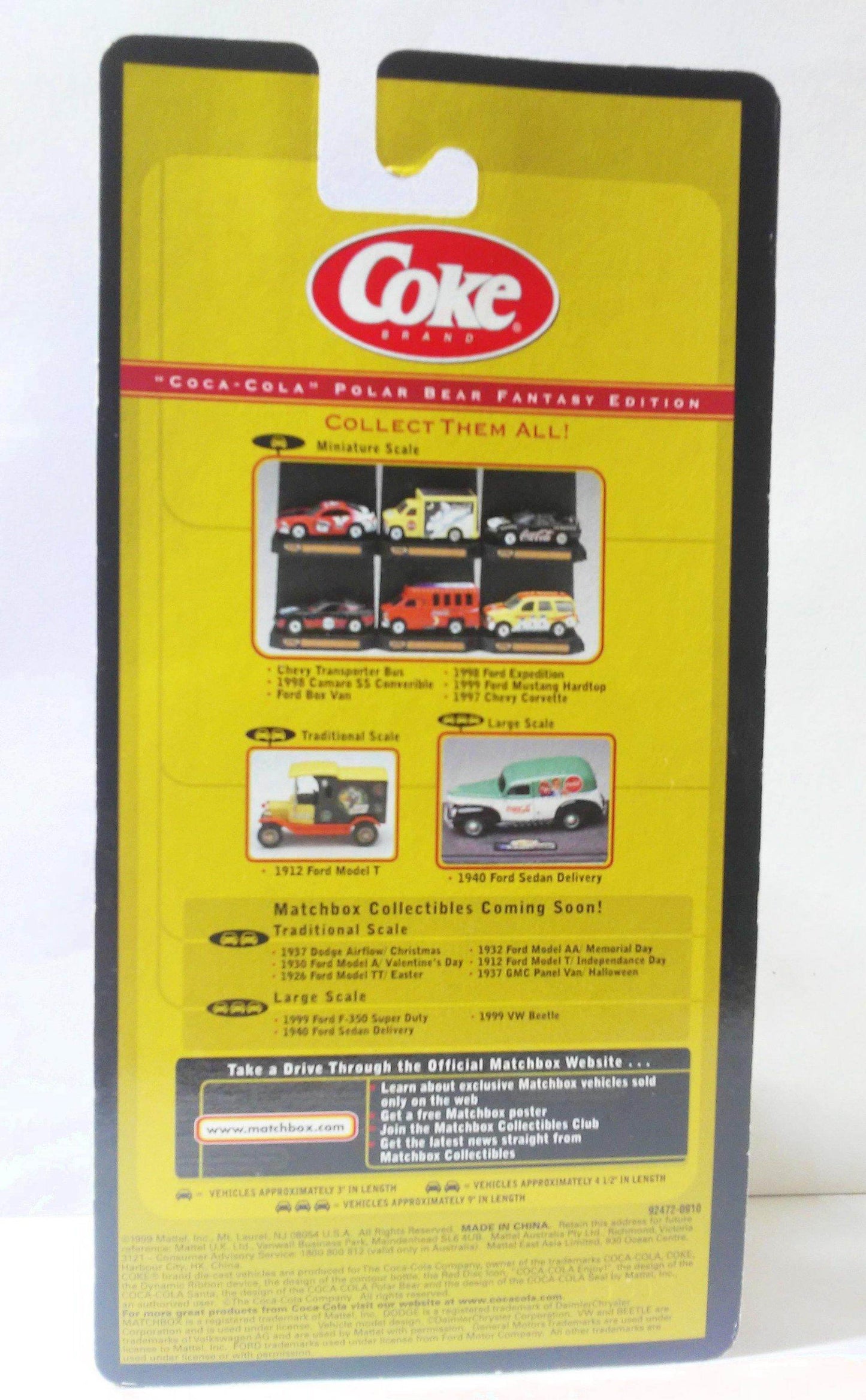 Matchbox Collectibles Coca-Cola 1998 Ford Expedition Polar Bears Fantasy Edition - TulipStuff