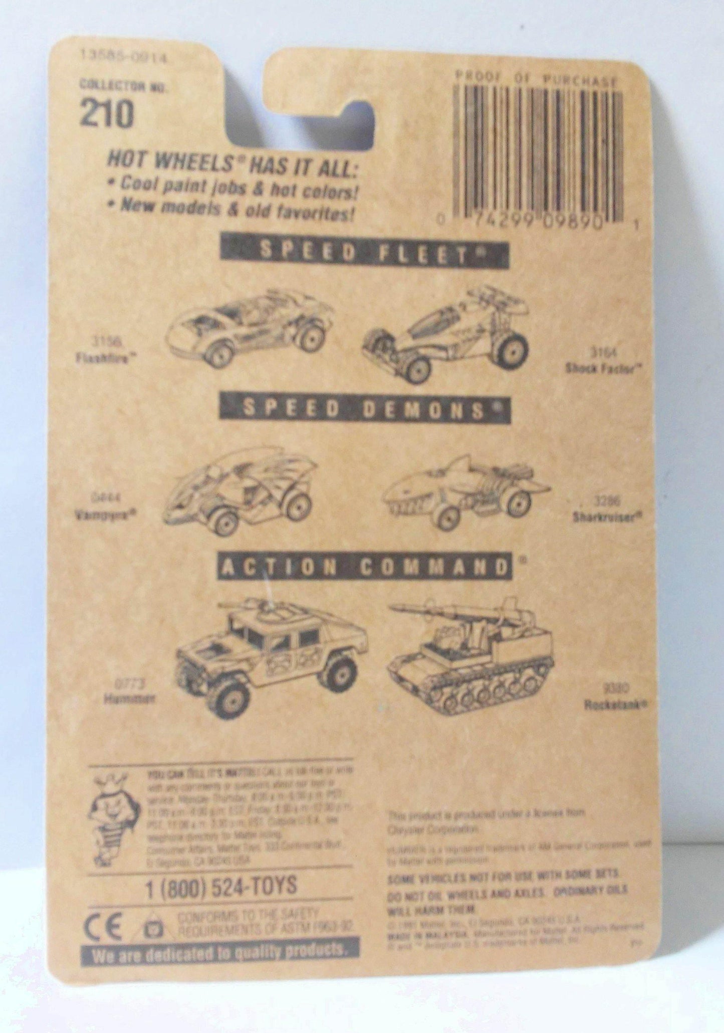 Hot Wheels Collector #210 Dodge Viper RT/10 Gold Medal Speed g5sp Die Cast Sports Car 1995 - TulipStuff