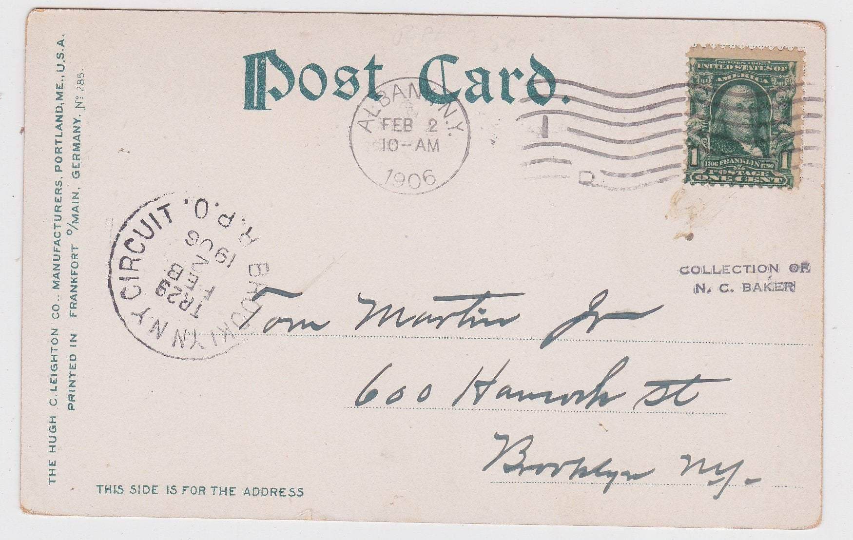 Albany NY Governor's Room 2nd Floor of Capitol 1906 Antique Postcard - TulipStuff