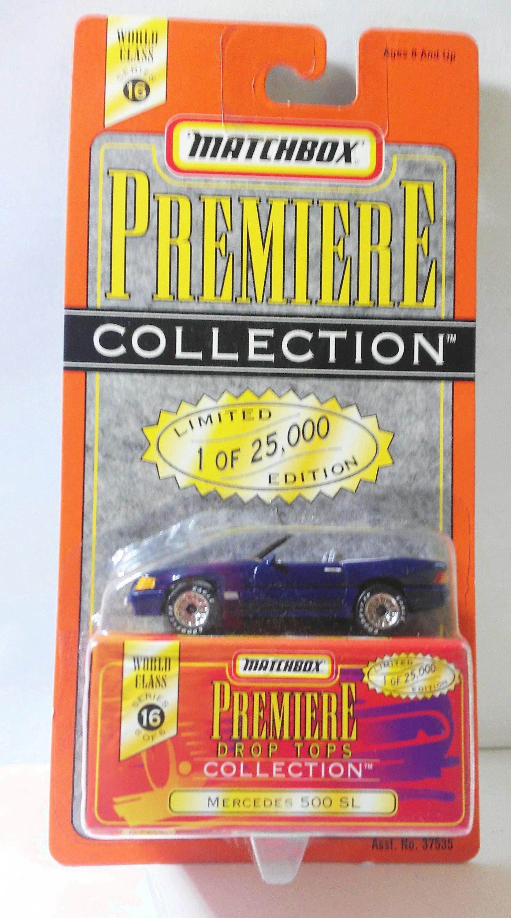 Matchbox Premiere Collection Mercedes 500 SL Convertible Die-cast Luxury Car Limited Edition 1997 - TulipStuff