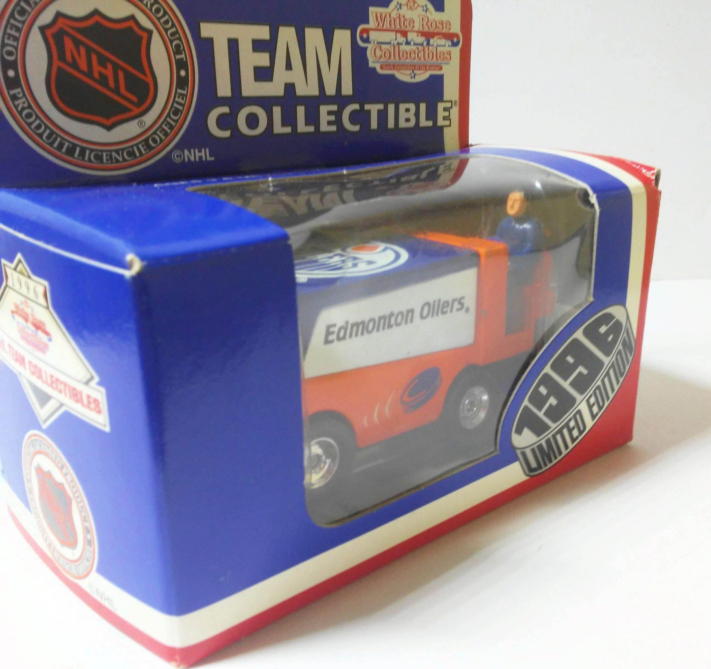 White Rose Collectibles NHL Edmonton Oilers 1996 Zamboni Ice Making Machine - TulipStuff