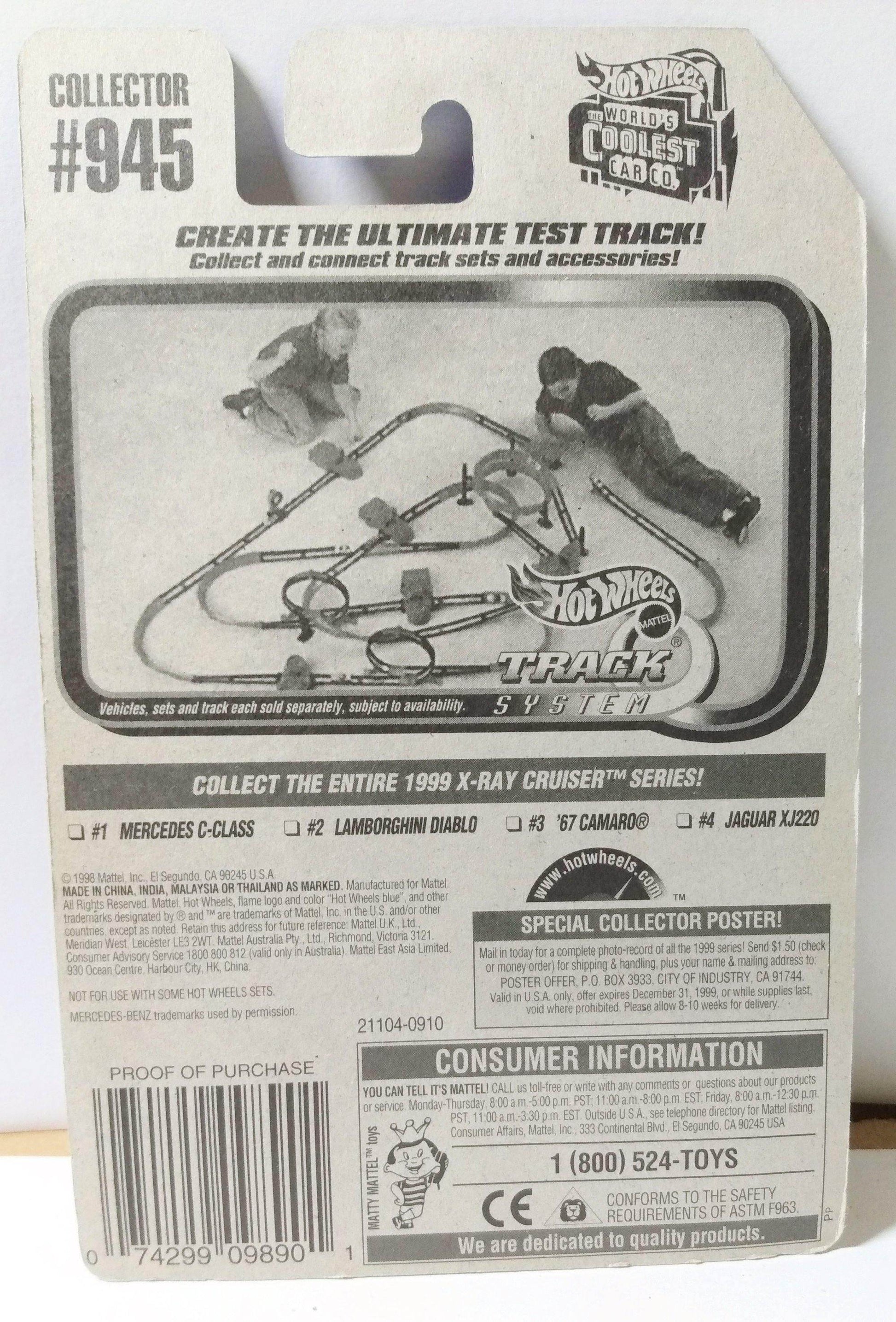 Hot Wheels X-Ray Cruiser Series Mercedes C-Class Collector #945 1998 - TulipStuff