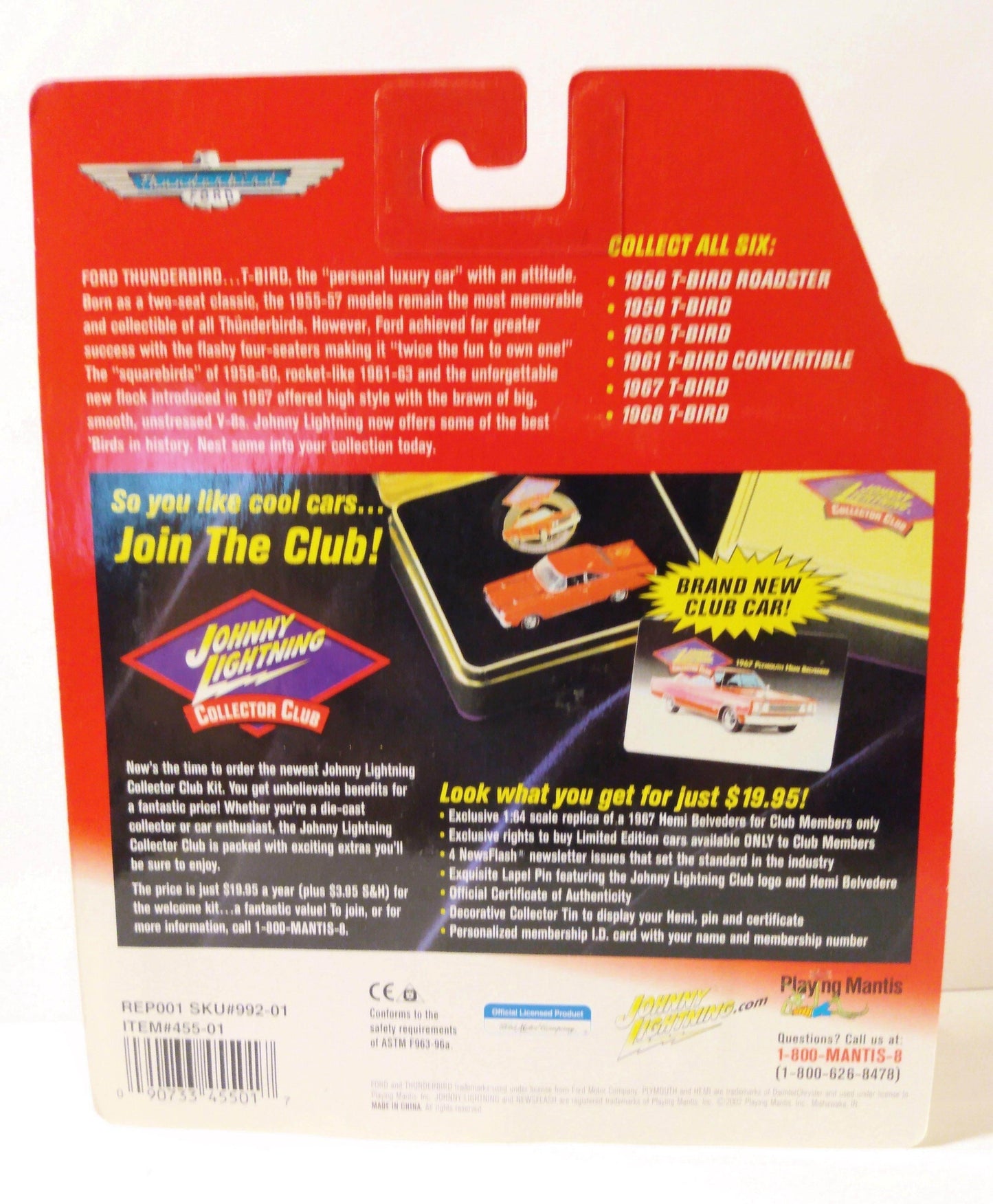 Johnny Lightning Legendary Bad Birds 1967 T-Bird Ford Thunderbird - TulipStuff