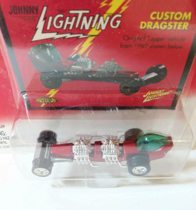 Johnny Lightning Topper Series Custom Dragster Racing Car Red 2000 - TulipStuff