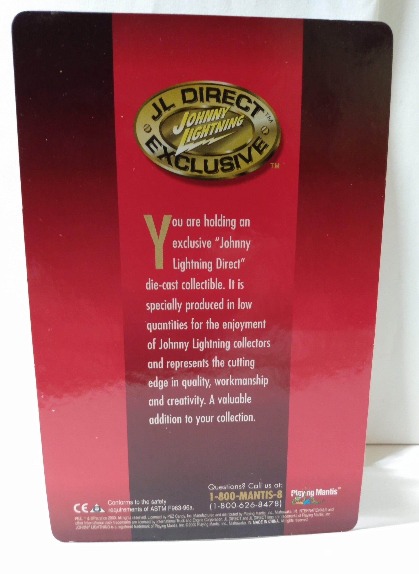 Johnny Lightning Direct Santa Pez Cargo Van Truck 2000 ltd ed - TulipStuff