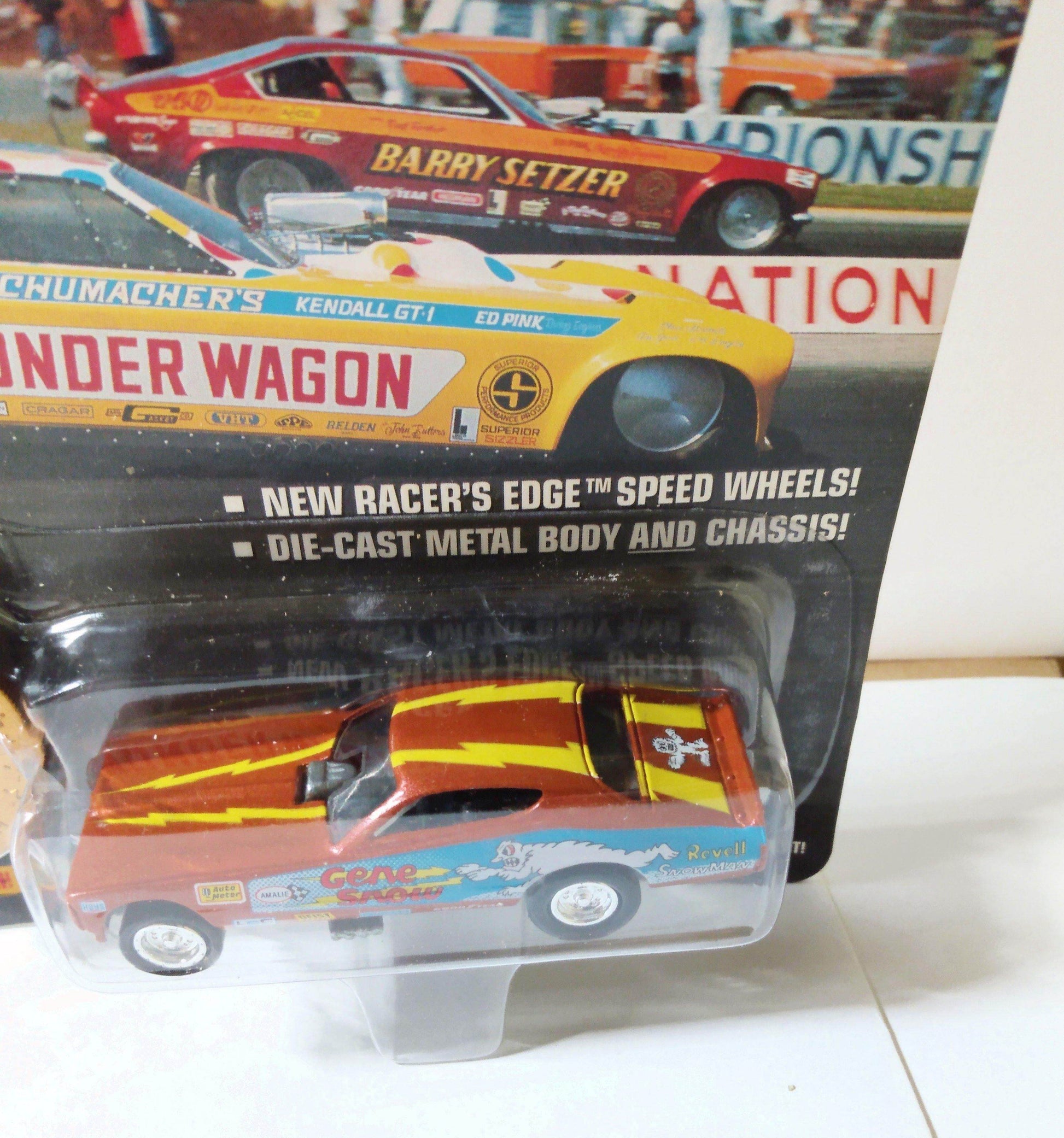 Johnny Lightning Dragsters USA Gene Snow Snowman '72 Charger Funny Car - TulipStuff