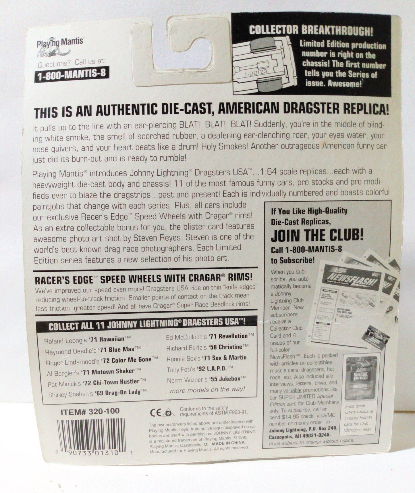 Johnny Lightning Dragsters USA Roland Leong '71 Hawaiian Dodge Charger Funny Car - TulipStuff