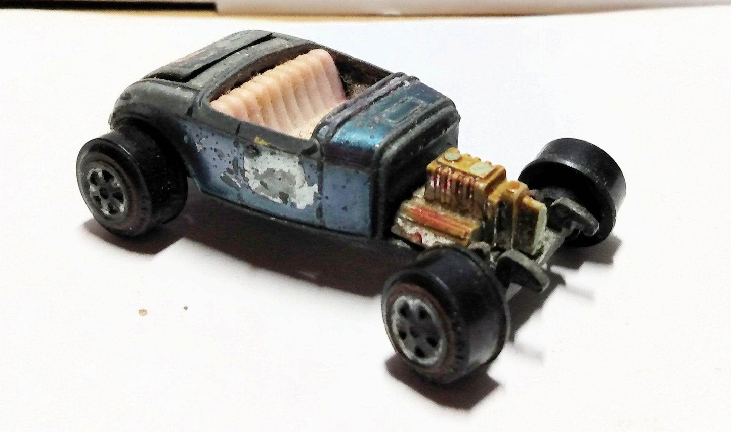 Johnny Lightning Topper Custom '32 Ford Roadster Hot Rod USA 1969 Blue - TulipStuff