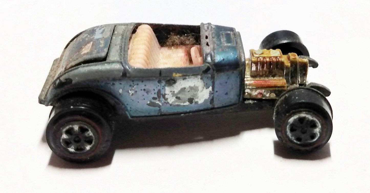 Johnny Lightning Topper Custom '32 Ford Roadster Hot Rod USA 1969 Blue - TulipStuff