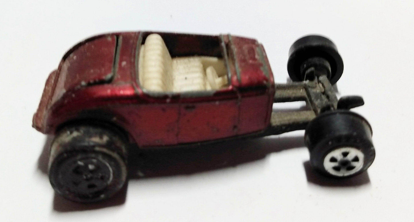 Johnny Lightning Topper Custom '32 Ford Roadster Hot Rod USA 1969 Red - TulipStuff
