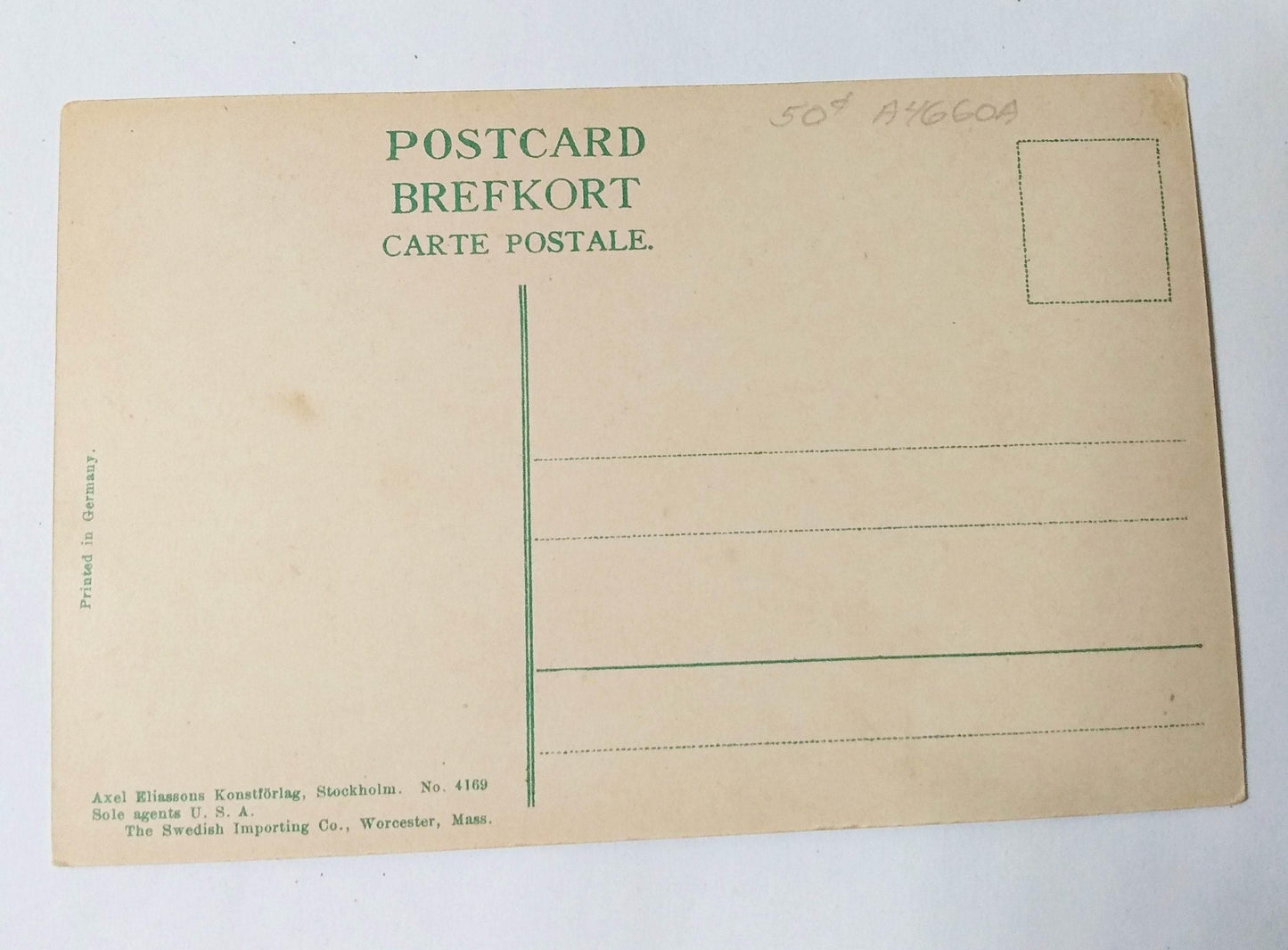 Karlskrona Hoglands Park Karl XIII Statue Sweden 1910's Postcard - TulipStuff