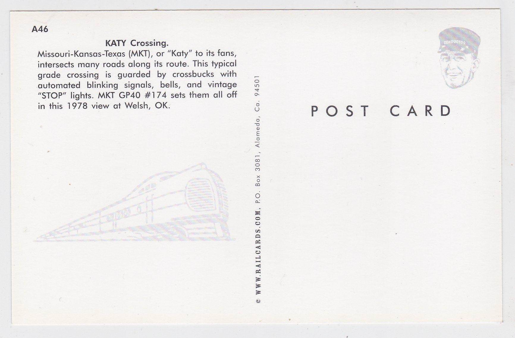 Katy Missouri-Kansas-Texas Railroad EMD GP40 Diesel Locomotive - TulipStuff