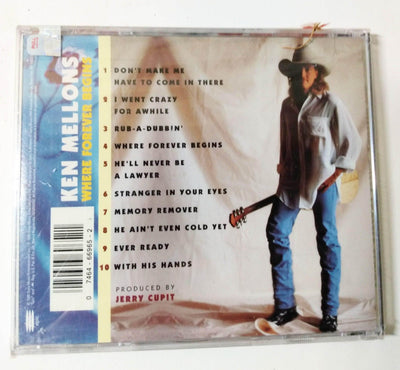 Ken Mellons Where Forever Begins Country Album CD 1995 - TulipStuff