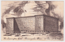 Load image into Gallery viewer, The Leamington Hotel Minneapolis Minnesota 1940's Postcard - TulipStuff