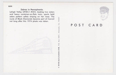 Lehigh Valley EMD GP38-2 Diesel Locomotive Freight Train in 1974 - TulipStuff