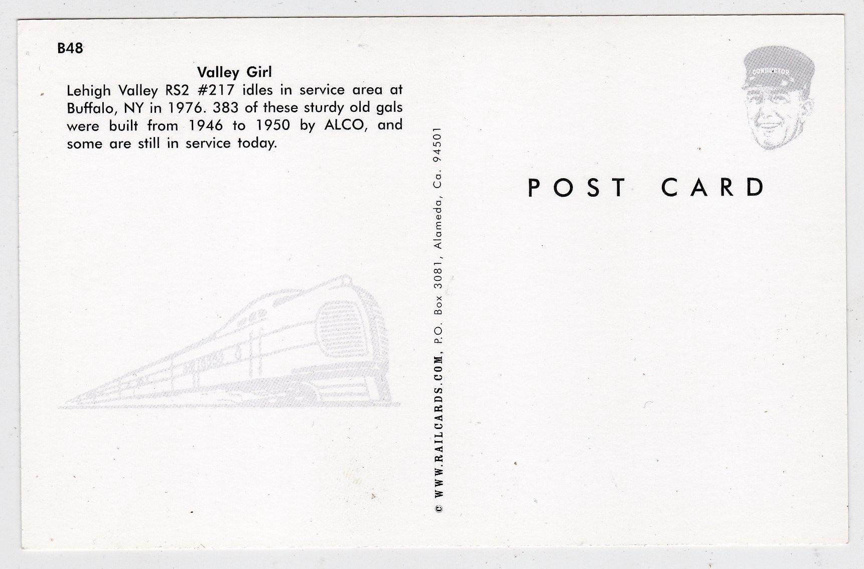 Lehigh Valley Alco RS2  Diesel Locomotive at Buffalo NY in 1976 - TulipStuff