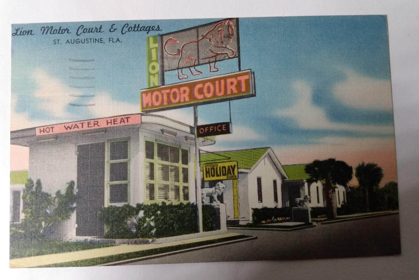 Lion Motor Court and Cottages St Augustine Florida 1952 - TulipStuff